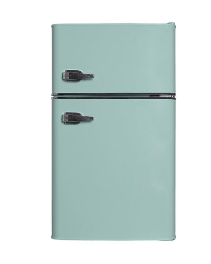 3,2 Kubikfuß (ca. 90 Liter) Retro-Minikühlschrank mit kompaktem Gefrierfach