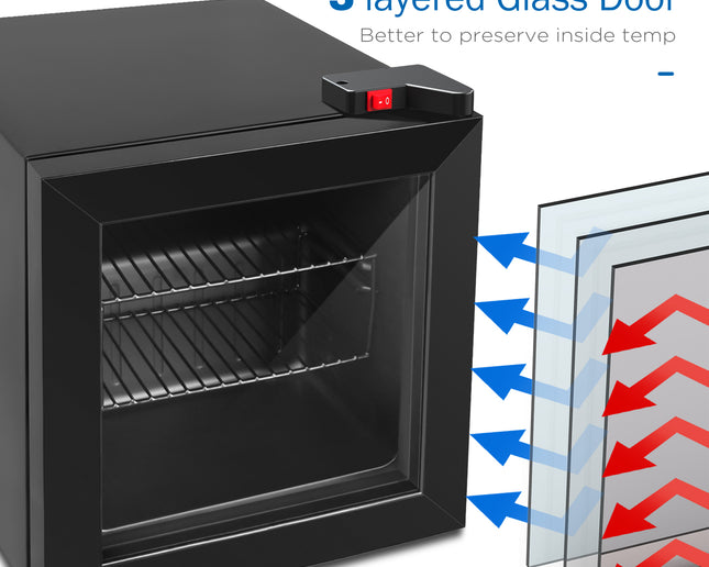 Congélateur vertical de 1,1 pi³ (noir)