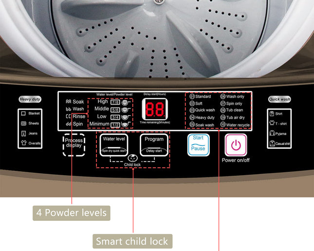 1.7 cu. ft. Full-Auto Portable Top Load Washer
