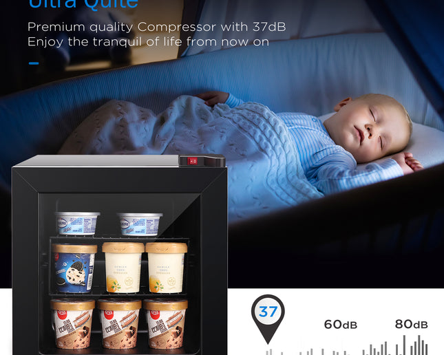 Congélateur vertical de 1,1 pi³ (noir)