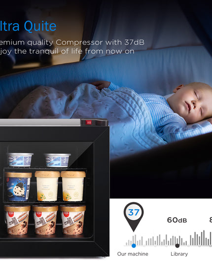 Gefrierschrank mit 1,1 Kubikfuß Nutzinhalt (Schwarz)