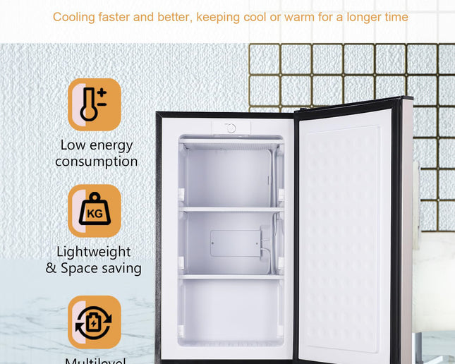 Congélateur vertical à dégivrage manuel de 2,8 pi³ (79 L) couleur argent