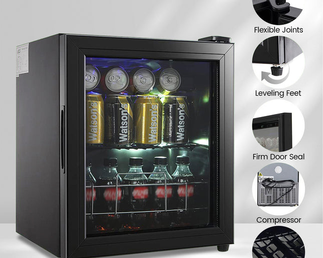 17,13 Zoll (43,5 cm) großer Weinkühler für 10 Flaschen und 75 Dosen Getränke