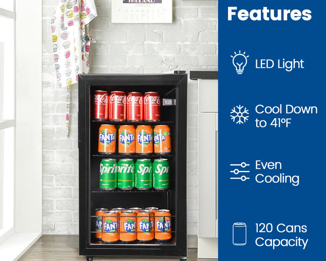 15,75 Zoll (ca. 40 cm) breiter Weinkühler für 60 Flaschen und 120 Dosen Getränkekühler