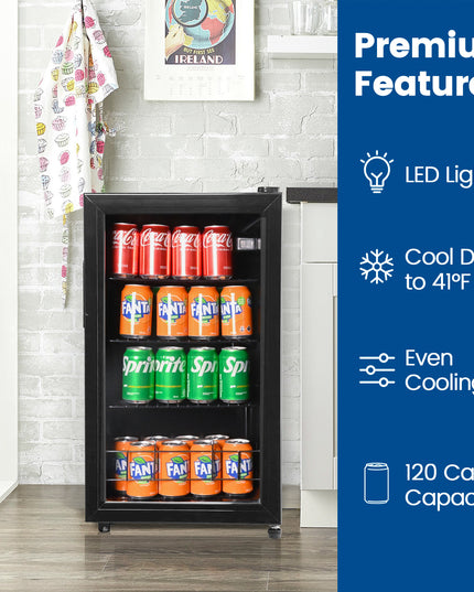 15.75 in. 60-Bottle Wine and 120-Can Beverage Cooler