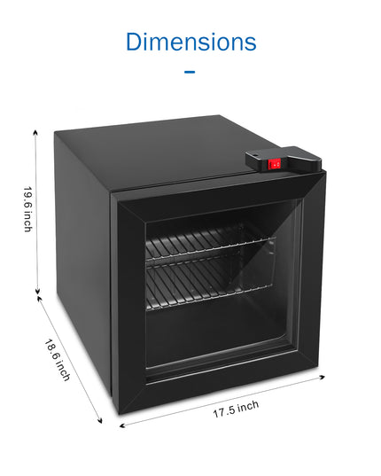 Gefrierschrank mit 1,1 Kubikfuß Nutzinhalt (Schwarz)