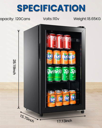 15.75 in. 60-Bottle Wine and 120-Can Beverage Cooler