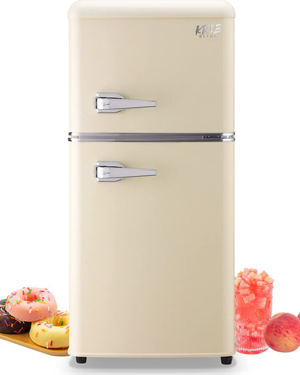3.5 cu. ft. Retro Mini Refrigerator with Freezer